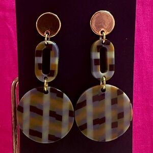 Multicolor Retro Dangle Earrings